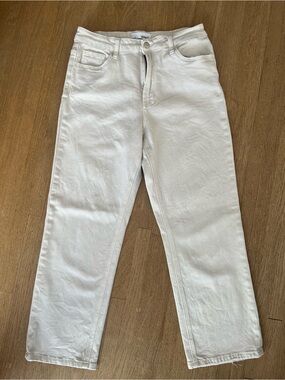 Off White Ankle-Length Jeans for Women - VERVET